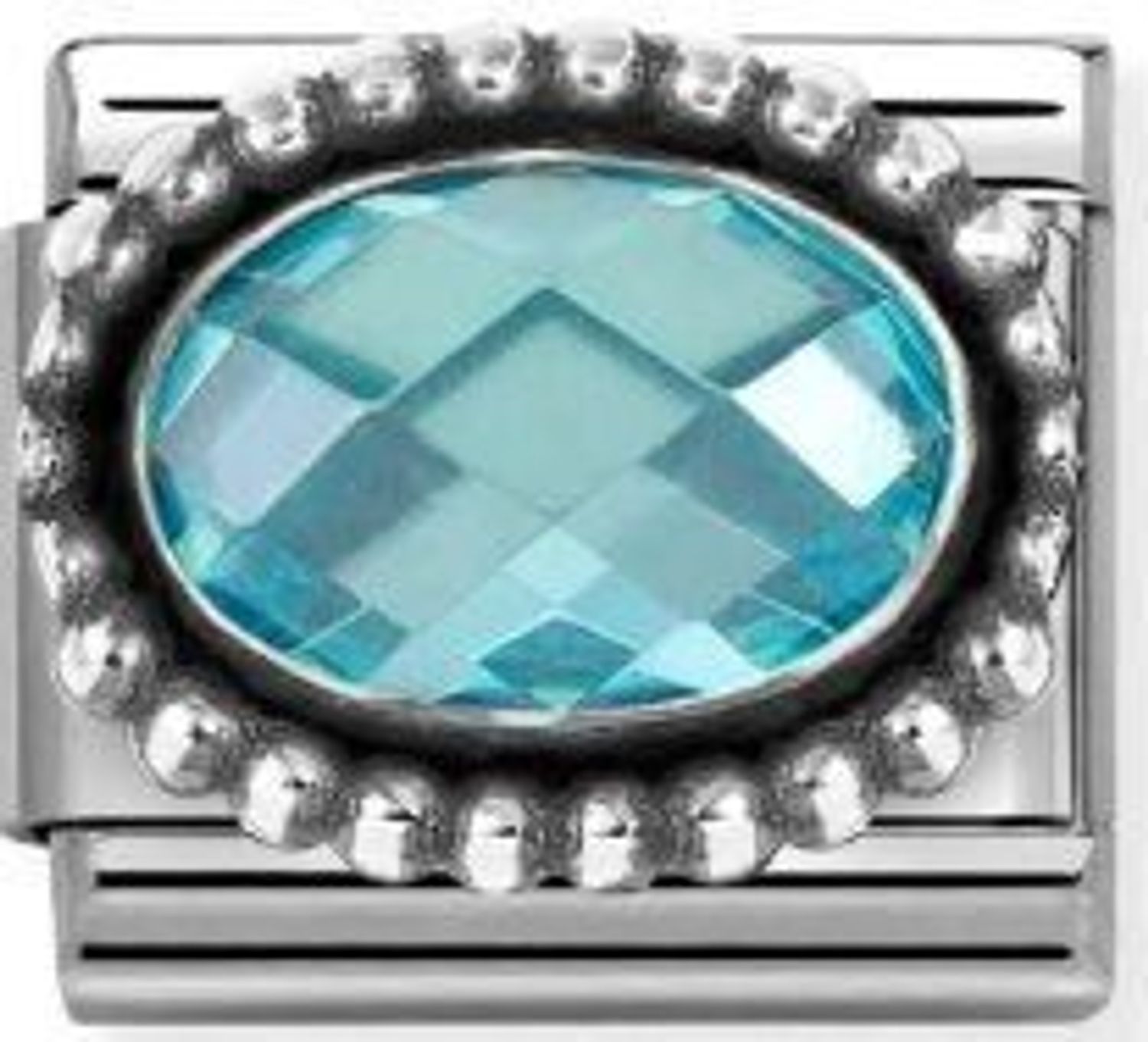 Nomination Link 925 zawieszka srebro Błękitna cyrkonia 330607 006.jpg